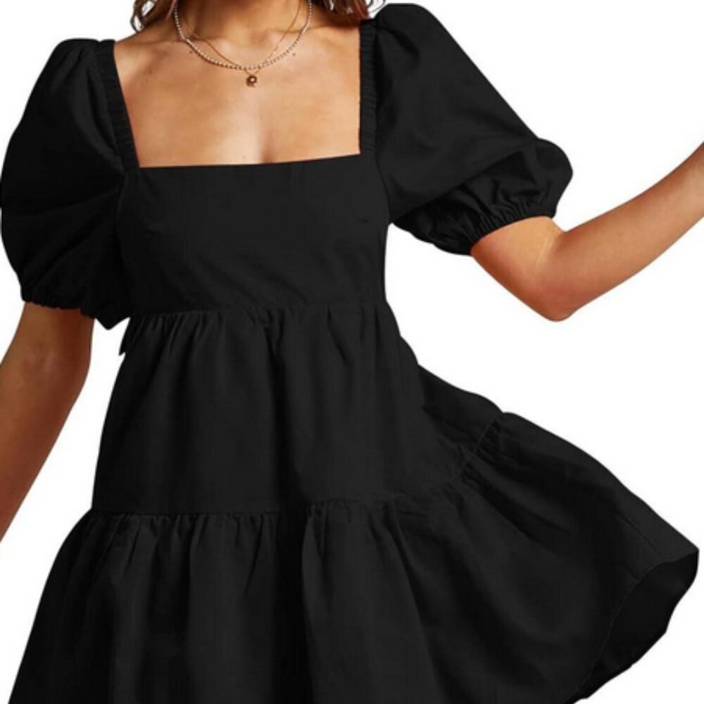 Shy Velvet | Black Square Neck Baby Doll Sz 2XL NWT